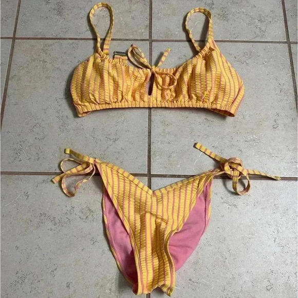 M Top S Bottom • ADORE ME • Lane Contour Bikini Striped - Picture 2 of 10
